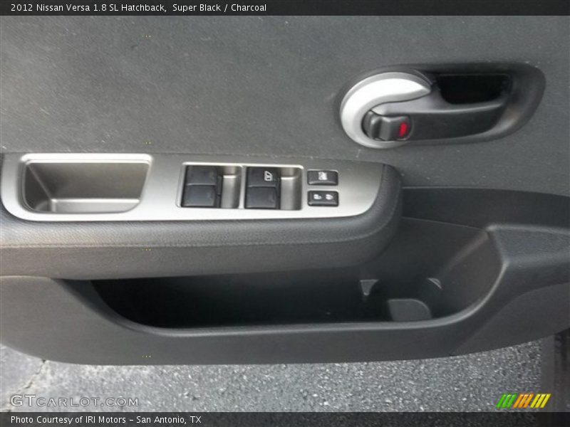 Super Black / Charcoal 2012 Nissan Versa 1.8 SL Hatchback
