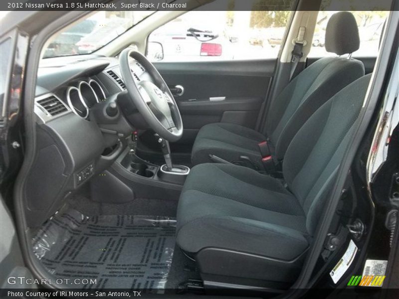 Super Black / Charcoal 2012 Nissan Versa 1.8 SL Hatchback