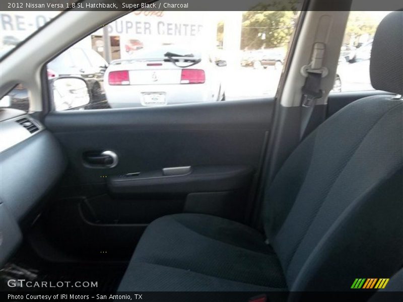 Super Black / Charcoal 2012 Nissan Versa 1.8 SL Hatchback