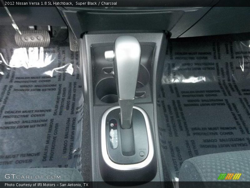 Super Black / Charcoal 2012 Nissan Versa 1.8 SL Hatchback