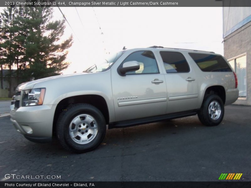 Champagne Silver Metallic / Light Cashmere/Dark Cashmere 2013 Chevrolet Suburban LS 4x4