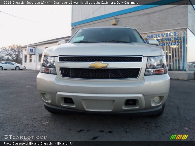 Champagne Silver Metallic / Light Cashmere/Dark Cashmere 2013 Chevrolet Suburban LS 4x4