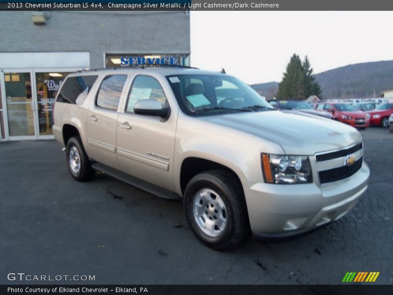 Champagne Silver Metallic / Light Cashmere/Dark Cashmere 2013 Chevrolet Suburban LS 4x4