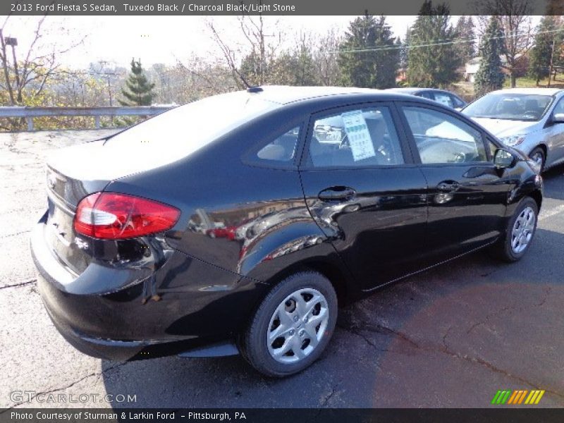 Tuxedo Black / Charcoal Black/Light Stone 2013 Ford Fiesta S Sedan