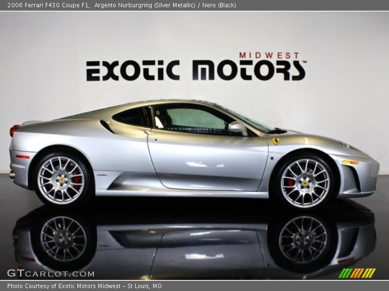 Argento Nurburgring (Silver Metallic) / Nero (Black) 2006 Ferrari F430 Coupe F1