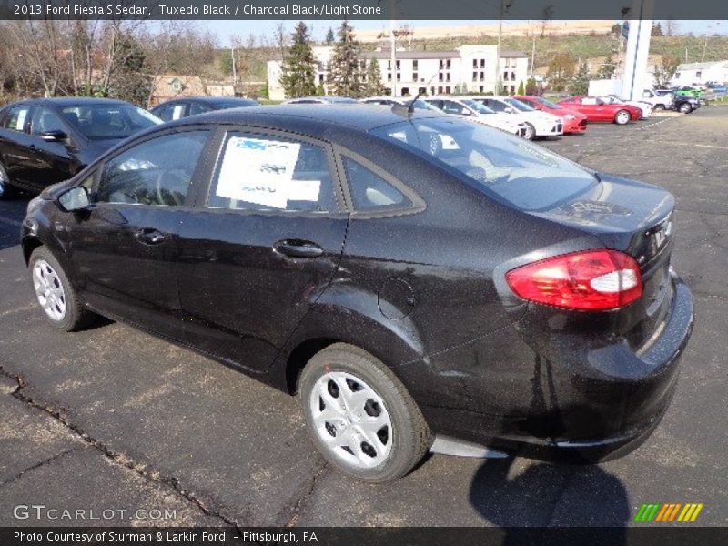 Tuxedo Black / Charcoal Black/Light Stone 2013 Ford Fiesta S Sedan