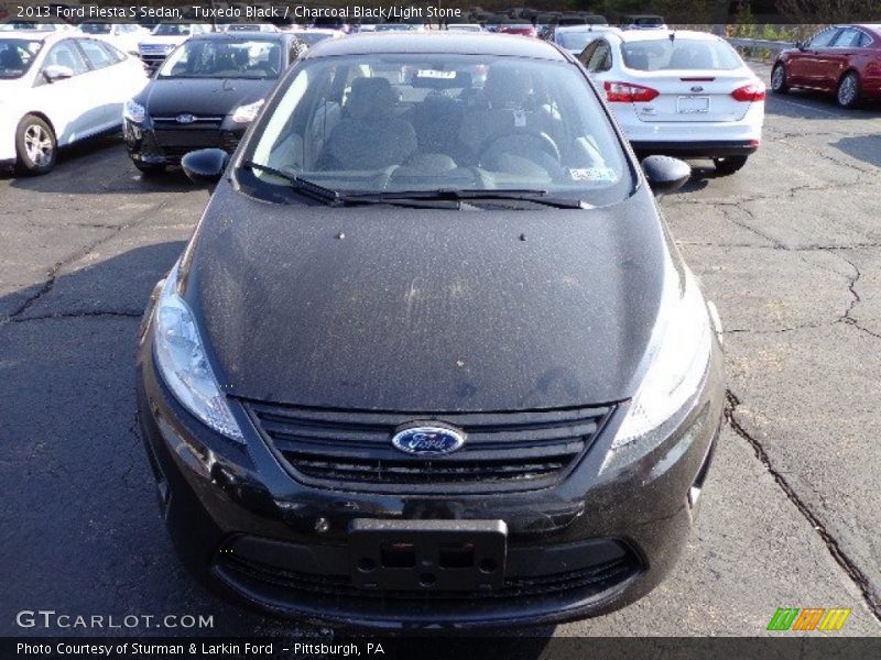 Tuxedo Black / Charcoal Black/Light Stone 2013 Ford Fiesta S Sedan