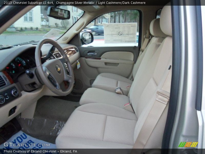 Champagne Silver Metallic / Light Cashmere/Dark Cashmere 2013 Chevrolet Suburban LS 4x4
