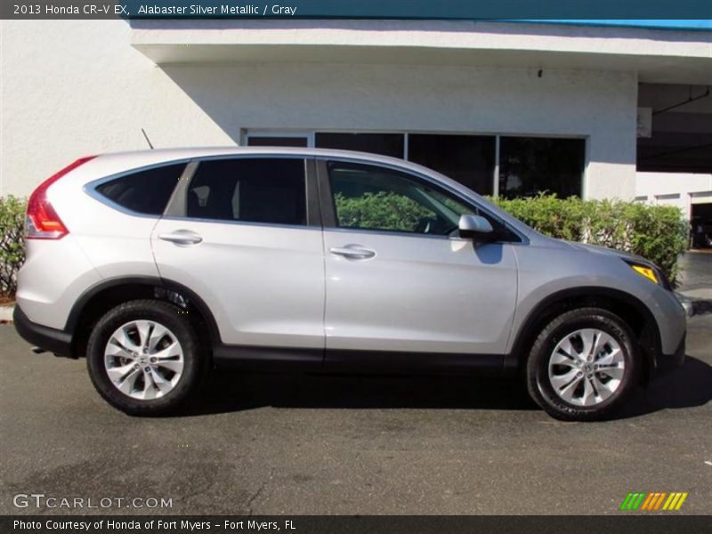 Alabaster Silver Metallic / Gray 2013 Honda CR-V EX