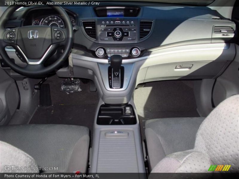Alabaster Silver Metallic / Gray 2013 Honda CR-V EX