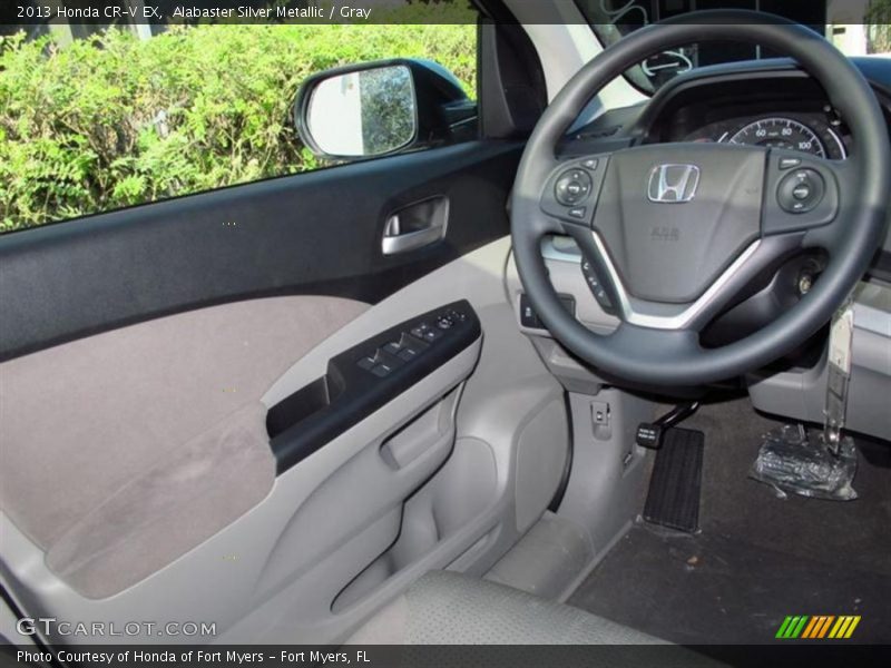 Alabaster Silver Metallic / Gray 2013 Honda CR-V EX