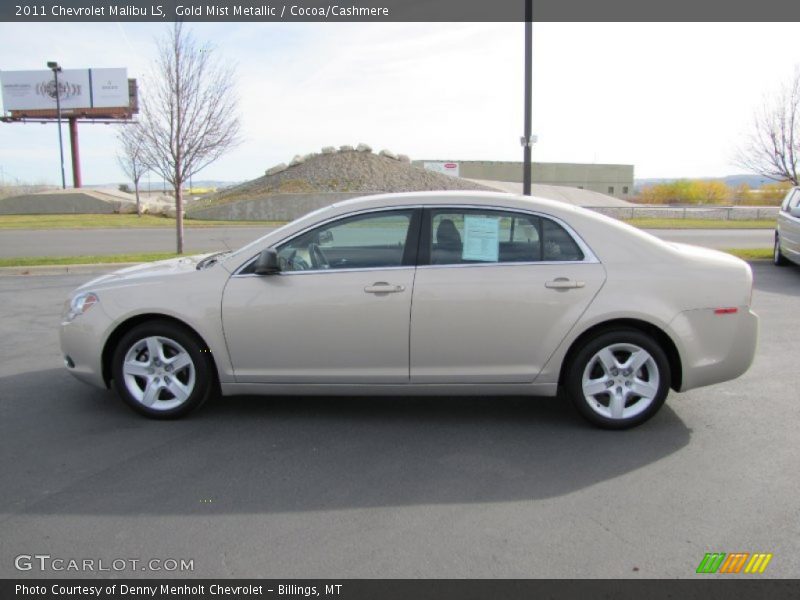 Gold Mist Metallic / Cocoa/Cashmere 2011 Chevrolet Malibu LS