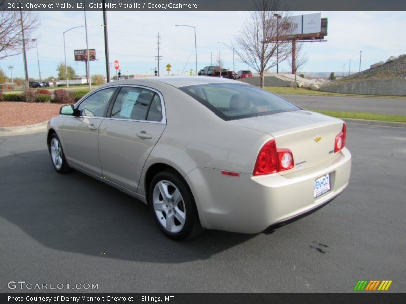 Gold Mist Metallic / Cocoa/Cashmere 2011 Chevrolet Malibu LS