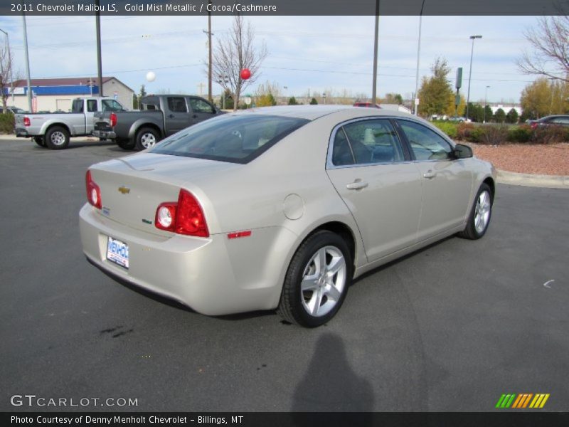 Gold Mist Metallic / Cocoa/Cashmere 2011 Chevrolet Malibu LS
