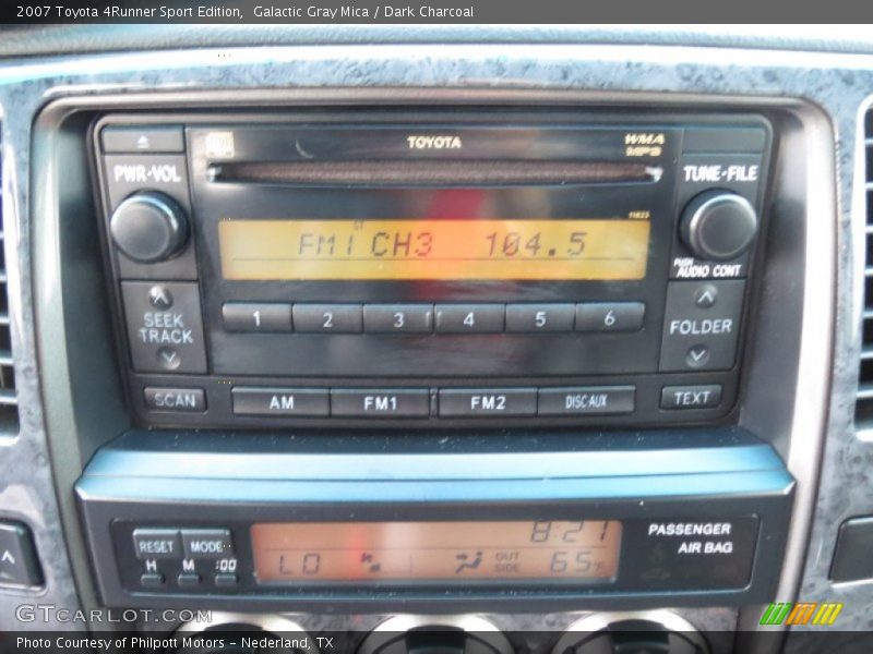 Galactic Gray Mica / Dark Charcoal 2007 Toyota 4Runner Sport Edition