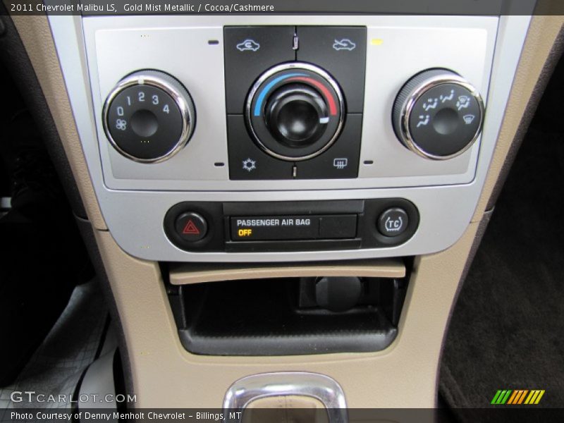 Gold Mist Metallic / Cocoa/Cashmere 2011 Chevrolet Malibu LS
