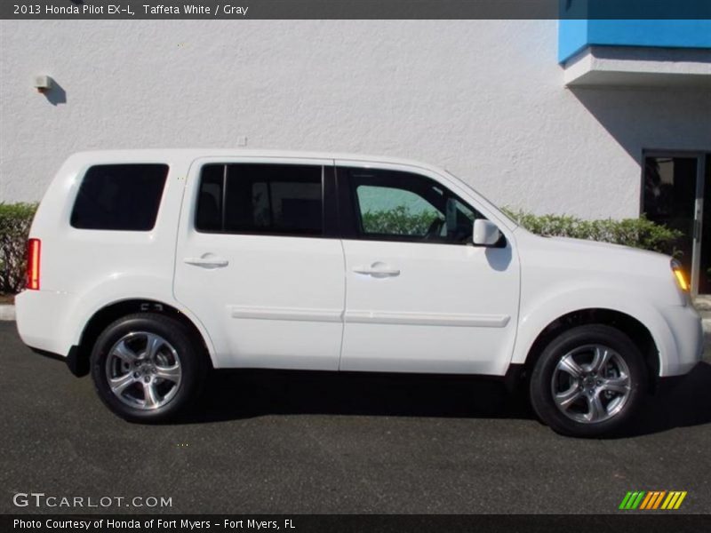 Taffeta White / Gray 2013 Honda Pilot EX-L