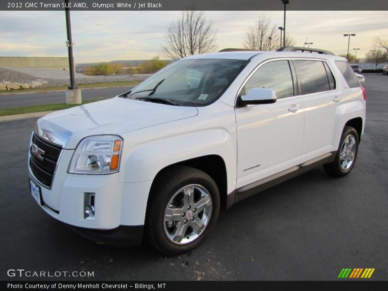 Olympic White / Jet Black 2012 GMC Terrain SLE AWD