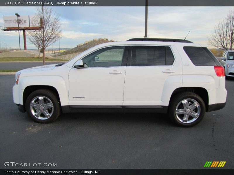 Olympic White / Jet Black 2012 GMC Terrain SLE AWD