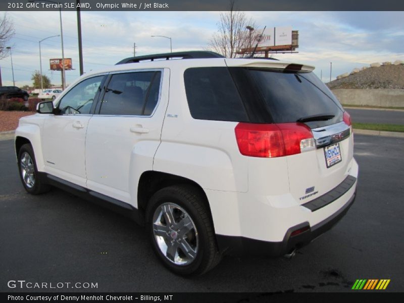 Olympic White / Jet Black 2012 GMC Terrain SLE AWD