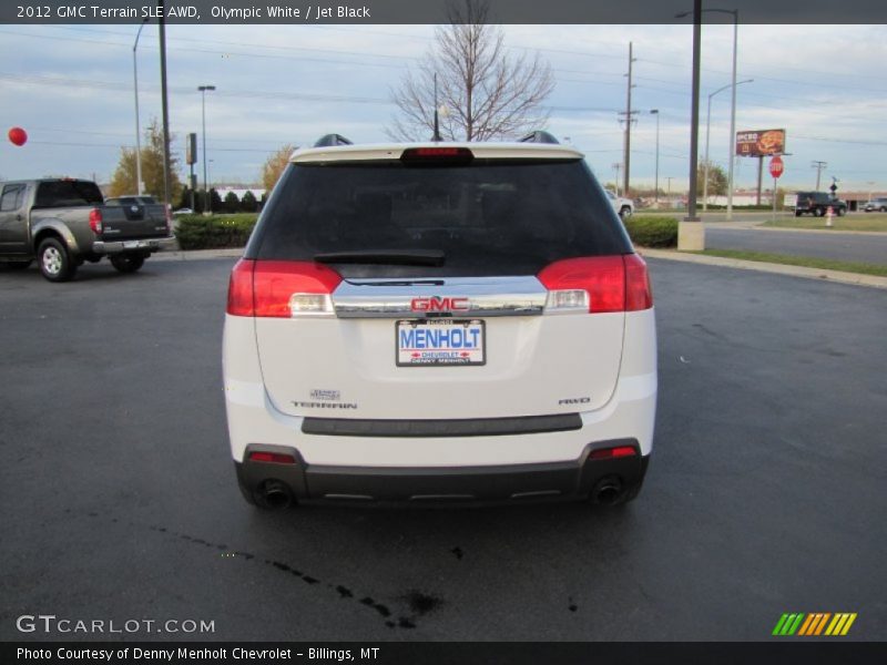 Olympic White / Jet Black 2012 GMC Terrain SLE AWD