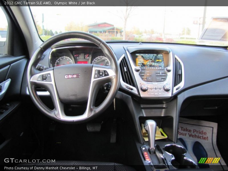 Olympic White / Jet Black 2012 GMC Terrain SLE AWD