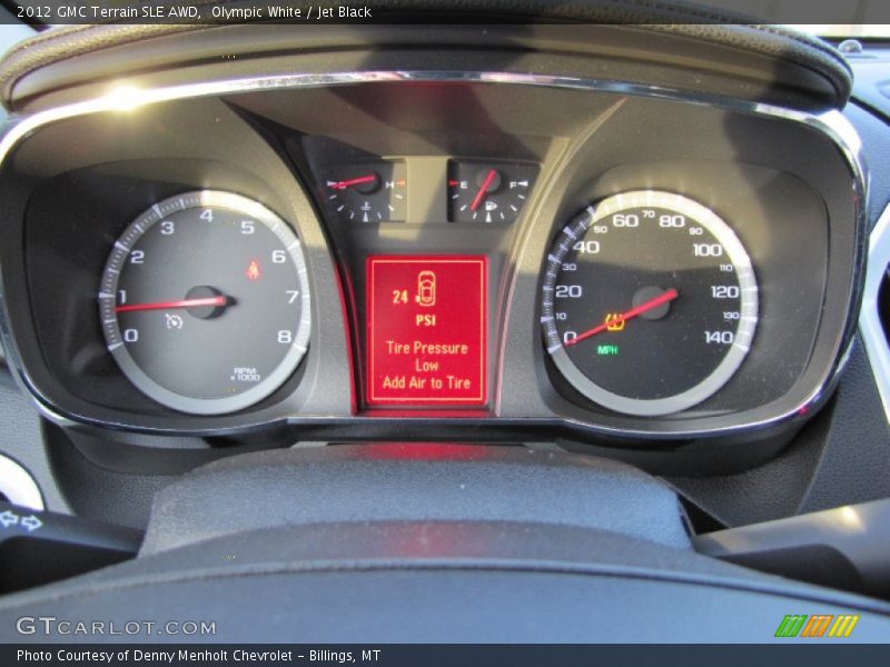 Olympic White / Jet Black 2012 GMC Terrain SLE AWD