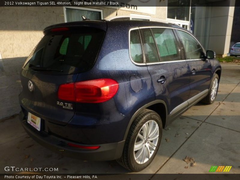 Night Blue Metallic / Black 2012 Volkswagen Tiguan SEL 4Motion