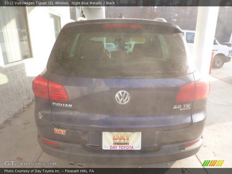 Night Blue Metallic / Black 2012 Volkswagen Tiguan SEL 4Motion