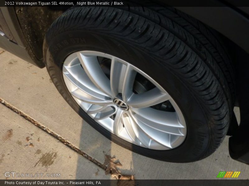 Night Blue Metallic / Black 2012 Volkswagen Tiguan SEL 4Motion