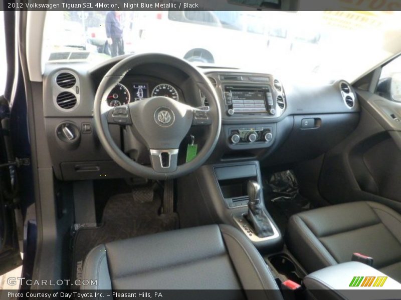 Night Blue Metallic / Black 2012 Volkswagen Tiguan SEL 4Motion