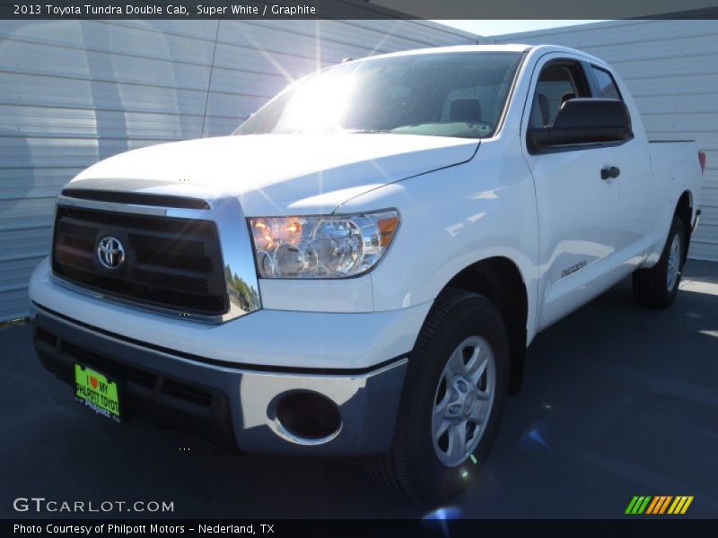 Super White / Graphite 2013 Toyota Tundra Double Cab