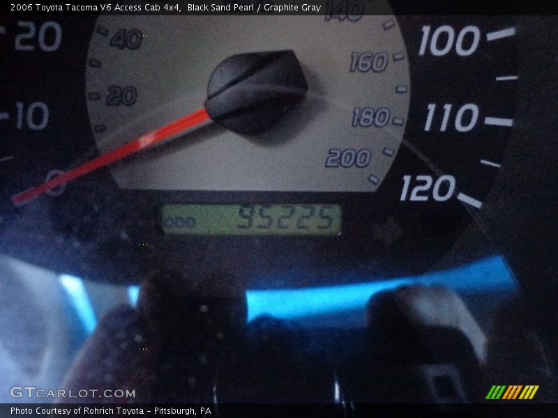Black Sand Pearl / Graphite Gray 2006 Toyota Tacoma V6 Access Cab 4x4