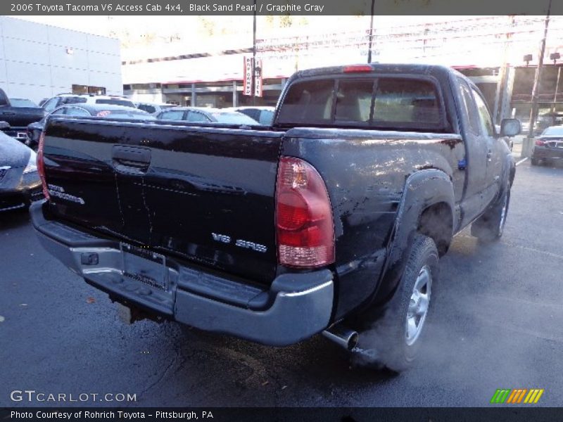 Black Sand Pearl / Graphite Gray 2006 Toyota Tacoma V6 Access Cab 4x4