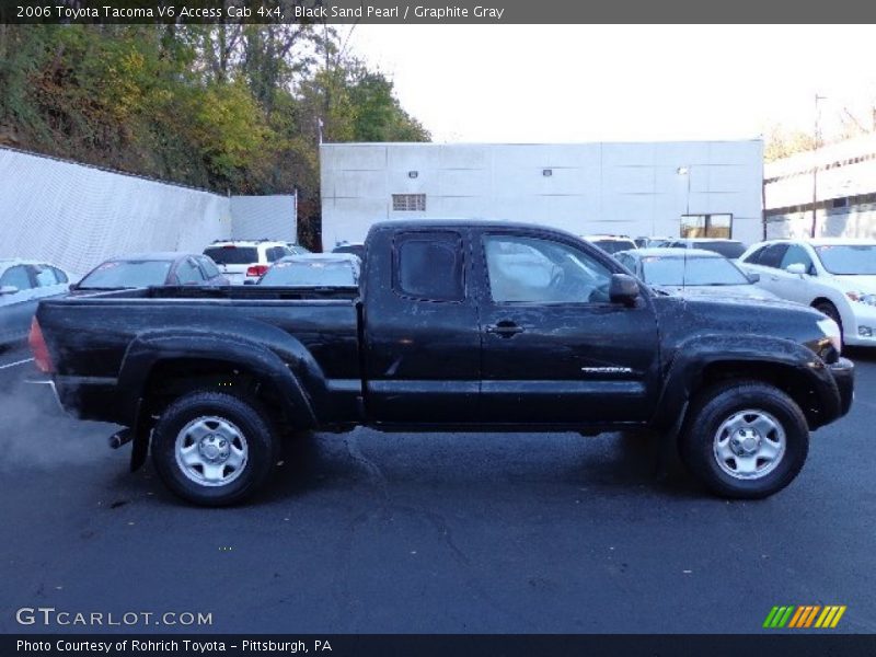 Black Sand Pearl / Graphite Gray 2006 Toyota Tacoma V6 Access Cab 4x4