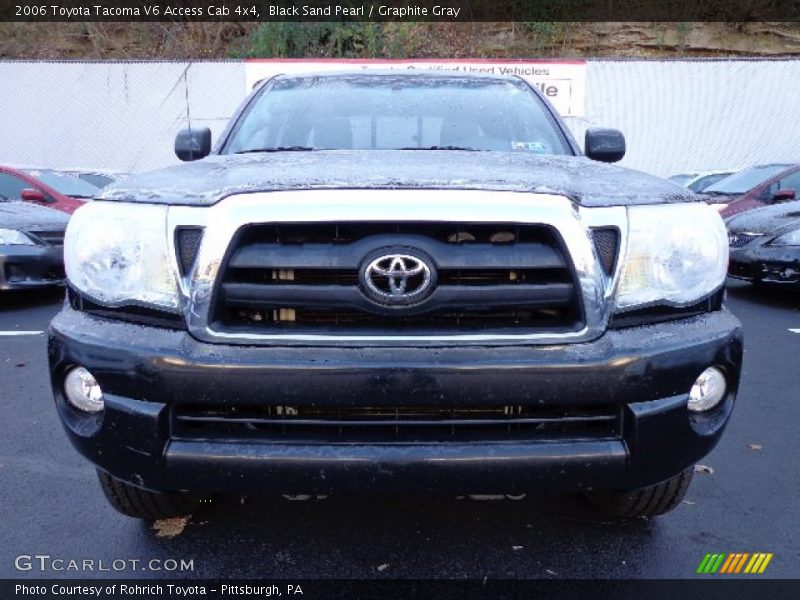 Black Sand Pearl / Graphite Gray 2006 Toyota Tacoma V6 Access Cab 4x4