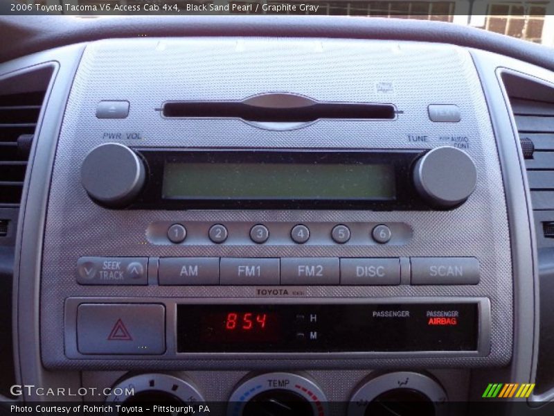 Black Sand Pearl / Graphite Gray 2006 Toyota Tacoma V6 Access Cab 4x4