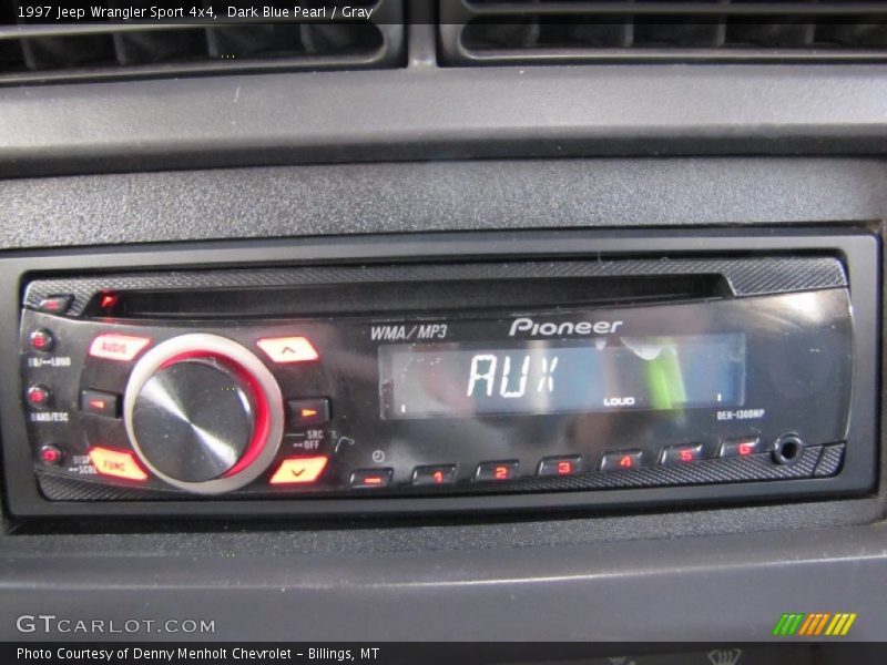 Dark Blue Pearl / Gray 1997 Jeep Wrangler Sport 4x4