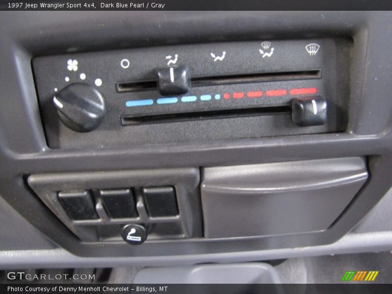 Dark Blue Pearl / Gray 1997 Jeep Wrangler Sport 4x4