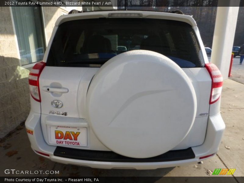 Blizzard White Pearl / Ash 2012 Toyota RAV4 Limited 4WD