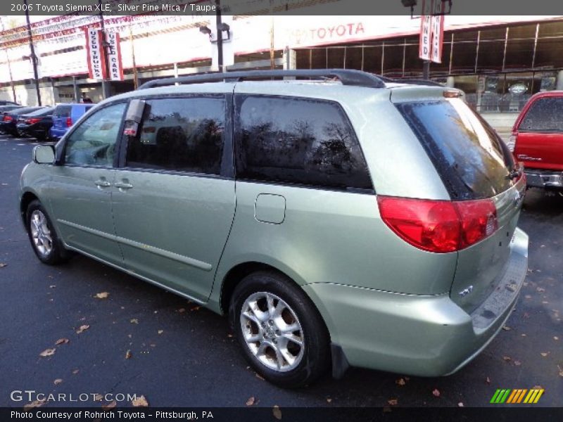 Silver Pine Mica / Taupe 2006 Toyota Sienna XLE