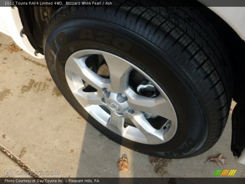 Blizzard White Pearl / Ash 2012 Toyota RAV4 Limited 4WD