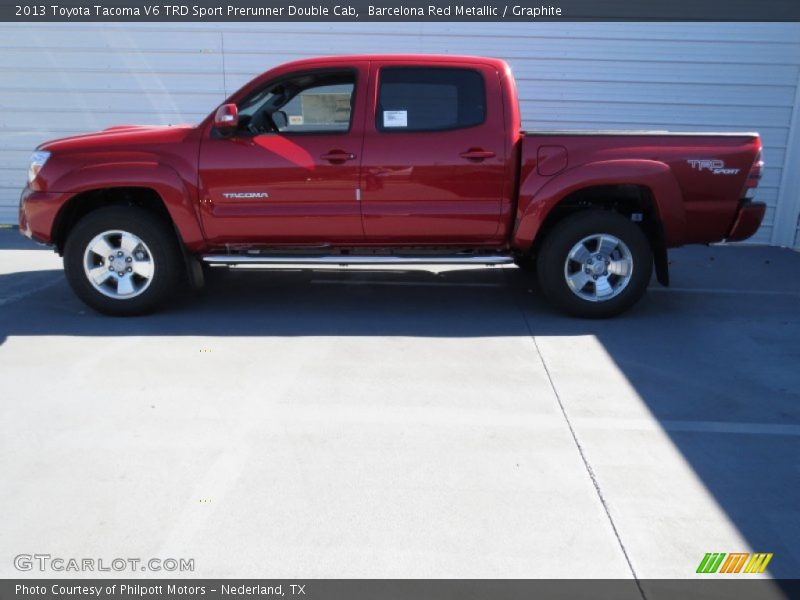 Barcelona Red Metallic / Graphite 2013 Toyota Tacoma V6 TRD Sport Prerunner Double Cab