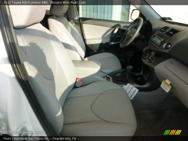 Blizzard White Pearl / Ash 2012 Toyota RAV4 Limited 4WD