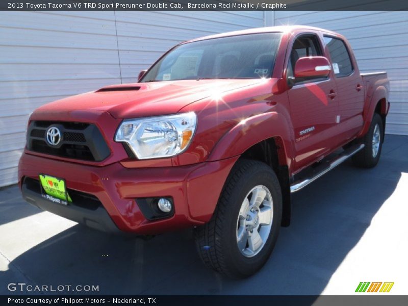 Barcelona Red Metallic / Graphite 2013 Toyota Tacoma V6 TRD Sport Prerunner Double Cab