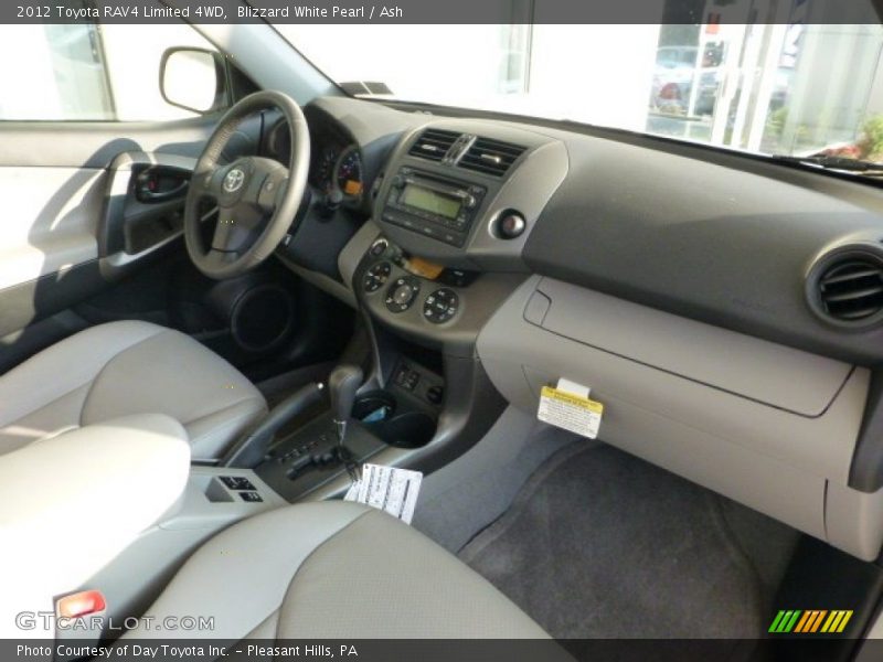 Blizzard White Pearl / Ash 2012 Toyota RAV4 Limited 4WD