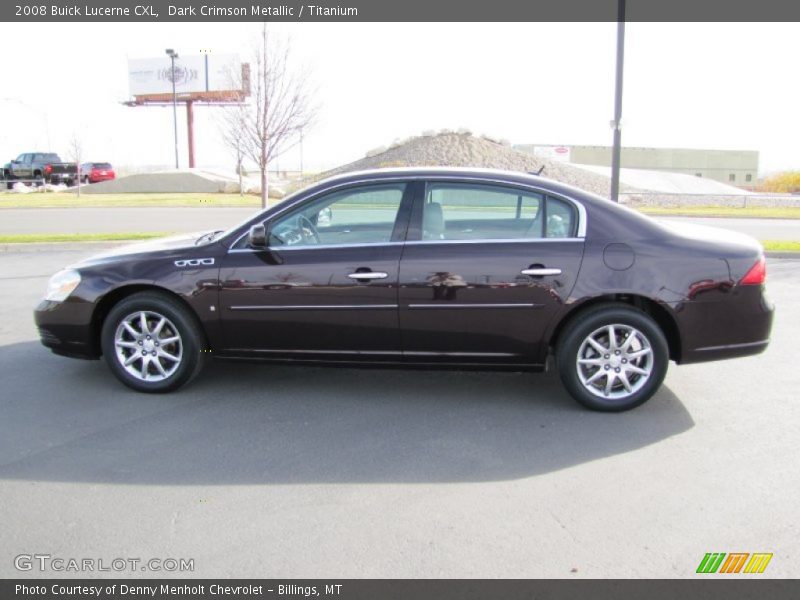 Dark Crimson Metallic / Titanium 2008 Buick Lucerne CXL