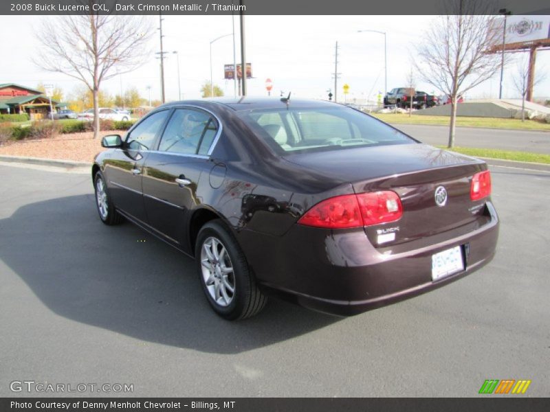 Dark Crimson Metallic / Titanium 2008 Buick Lucerne CXL