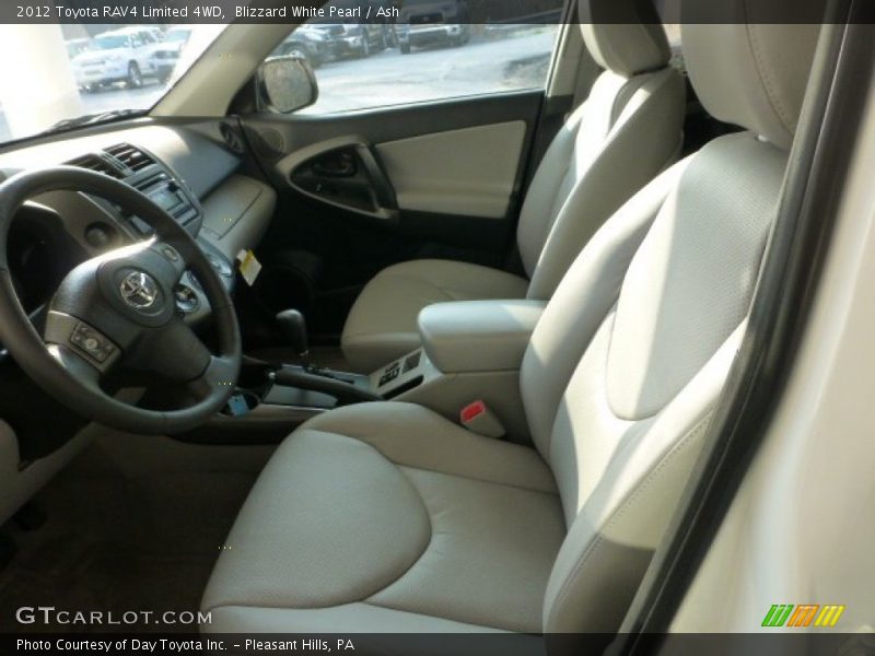 Blizzard White Pearl / Ash 2012 Toyota RAV4 Limited 4WD
