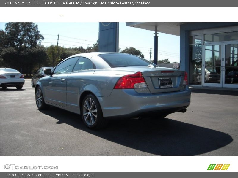 Celestial Blue Metallic / Soverign Hide Calcite Leather/Off Black 2011 Volvo C70 T5
